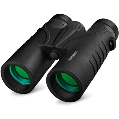 Image of Binoteck 10x42 Binoculars for Adults Professional HD Roof BAK4 Prism Lens Bird Watching, Hunting, Travel, Sports, Opera, Concert, with Carrying Bag (1.0 lbs)