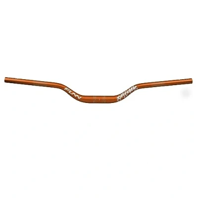 Image of Funn Upturn High Rise Mountain Bike Handlebar with Bar Clamp 31.8mm and Width 785mm, Durable Lightweight Alloy Riser for MTB BMX Bike, 55mm (Orange)