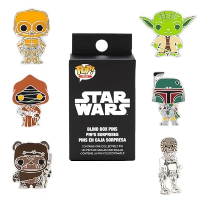 Image of Loungefly Disney Star Wars Blind Enamel Pin Purchase Pins Cute Collectable Novelty Brooch for Backpacks &amp; Bags Gift Idea Official Merchandise Movies Fans