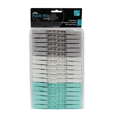 Image of JVL Strong Rust Resistant Clothes Peg, Pack of 36, Aqua (19 280)