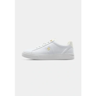 Image of Tommy Hilfiger Essential Elevated Court Trainers, Women&#039;s, Size: 5, White shoes