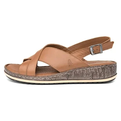 Image of Hush Puppies Women&#039;s Elena Sling Back Sandals, Brown (Tan Tan), 4 UK