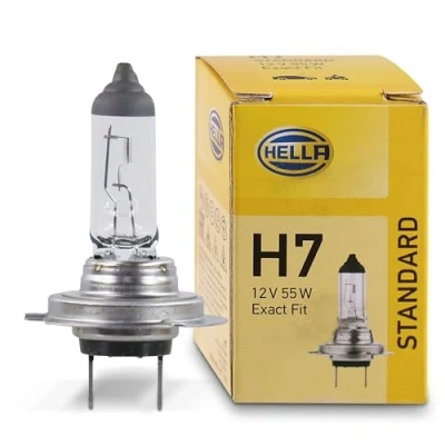 Image of HELLA 8GH 007 157 121 Bulb H7 Standard 12V 55W Socket Type: PX26d Box Quantity: 1