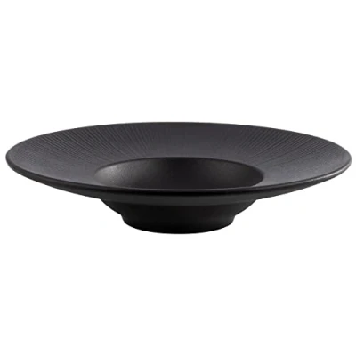 Image of APS Nero 85098 Melamine Plate, Serving Plate for Many Foods, Diameter 29 cm