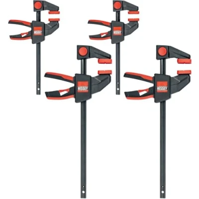 Image of BESSEY EZM EZL Set One Handed 4 Piece Clamp (2 x 15 6, 2 30 8)