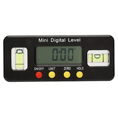 Image of Garosa 360 Angle Finder Degrees Mini Digital Protractor Inclinometer Magnetic Bottom Tool Miter Duplicator Measuring (100mm),Protractor
