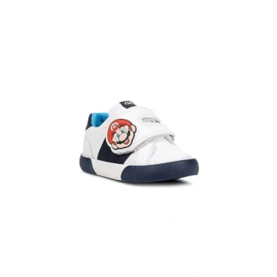 Image of Geox Baby B GISLI BOY C Sneaker, White/Navy, 6 UK Child