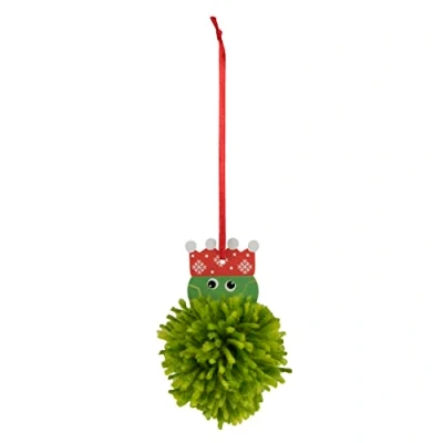 Image of Trimits pom craft kit Christmas decoration, great stocking filler. Kids, adults. Brussels sprout