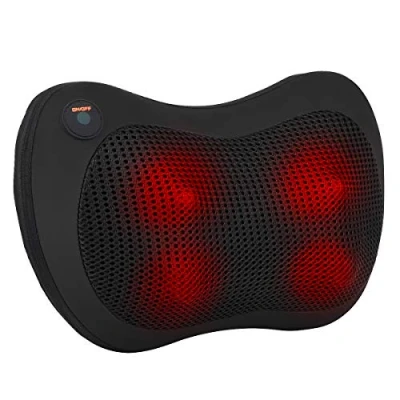 Image of HOMh Back Massager, Shiatsu Massager with Heat for Neck Shoulders Legs Waist, Massage Cushion Pain, Use at Office Home Car