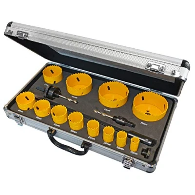 Image of Faithfull FAIHSKU Bi Metal Cobalt Universal Holesaw Kit 16 Piece with Storage Case