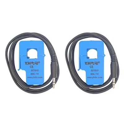 Image of 2PCS SCT013 060 60A 1V Non invasive Split Core Current Transformer Sensor