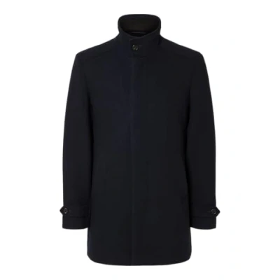Image of Selected Homme Men&#039;s Slhnew Reuben Coat Noos, Blue, S