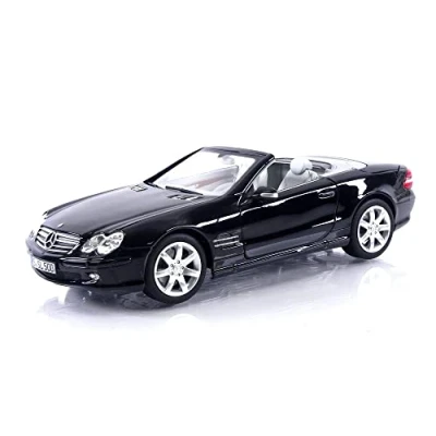Image of Norev NV183840 1:18 Mercedes Benz SL 500 2003 Black Collectable Model, Multi