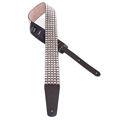 Image of Perri&#039;s Leathers Ltd Boutique &amp; Studded Guitar Straps For Bass, Acoustic and Electric Guitars 2.5 Width, 49 60 Adjustable Length (P25STUD 7113)