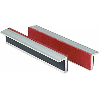 Image of KS Tools Protective Aluminium Vice Jaws Smooth Rubber Length 175 mm