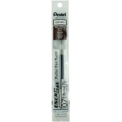 Image of PENTEL Pack of 3 Refills for Gel Rollerball Pens LR7 Sepia