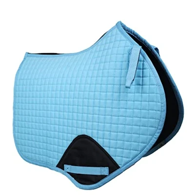 Image of Gallop Prestige Close Contact/Jump Quilted Saddle Pad (Full, Ice Blue)