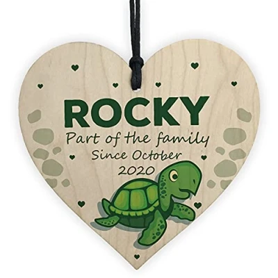 Image of RED OCEAN Personalised Turtle House Pet Gift For Tortoise Tank Sign Keepsake