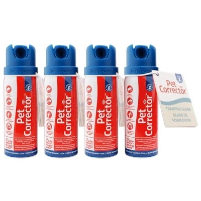 Image of Pet Corrector Spray for Dogs, Dog Training to Stop Barking and Unwanted behaviours, Deterrent Spray, 30 ml, 4 pack