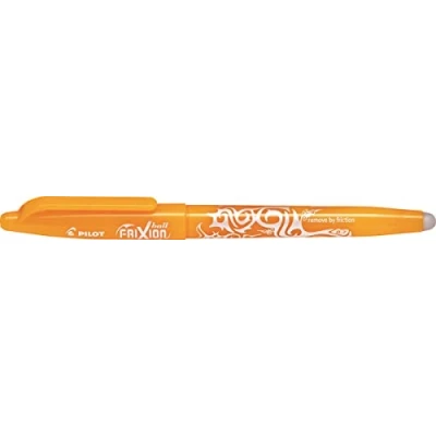 Image of Pilot Frixion Ball 07 Rollerball Pens Medium Nib Orange Apricot Pack of 3