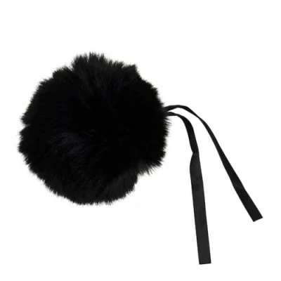 Image of Trimits Faux Fur Pom Medium 6cm Assorted Colours Black
