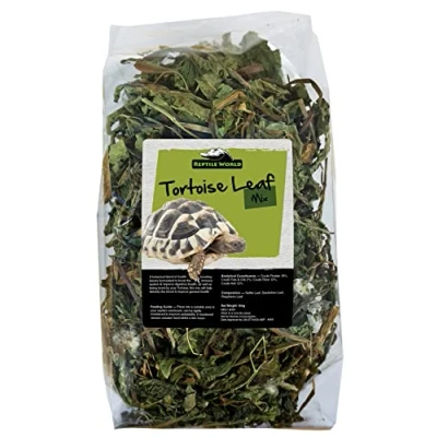 Image of Reptile World Tortoise Leaf Mix 100g Bearded Dragon, Iguana, Dandelion, Nettle