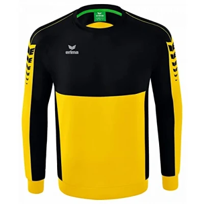 Image of Erima Adult Casual Six Wings Sweatshirt, Yellow, XL