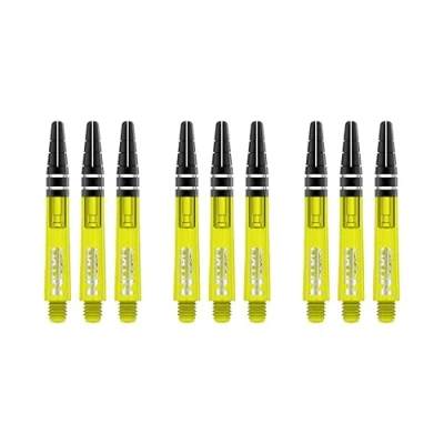 Image of RED DRAGON Nitrotech Short Shafts Yellow 3 Sets Per Pack (9 Waves in Total)