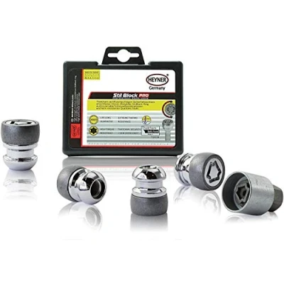 Image of Fits Honda Civic Models Heyner Germany Stil Block PRO Locking Wheel Nuts M12x1.5 Set 4 Locks Thatcham Quality Assured Bolts 369/5