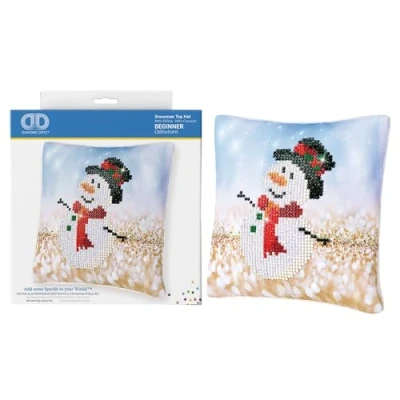 Image of DIAMOND DOTZ DPP2 Kits, Snowman Top Hat, 18 x 18cm
