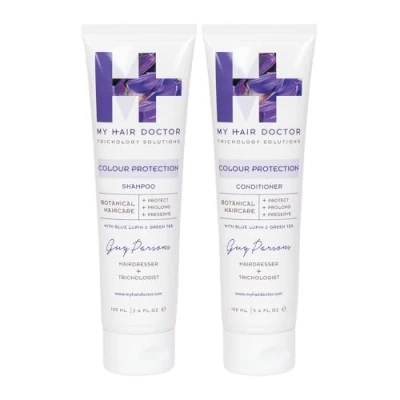 Image of My Hair Doctor Vegan Shampoo 100ml &amp; Conditioner Set for Colour Treated Sulphate Free and Protect Sets