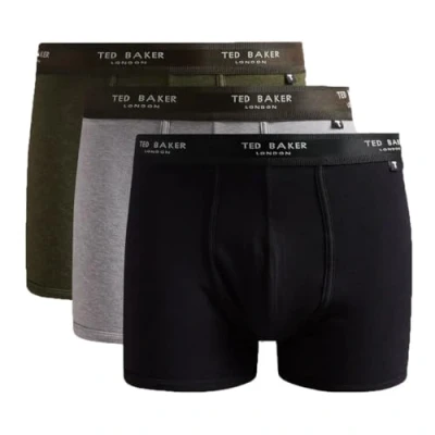 Image of Ted Baker Men&#039;s 3 Pack Boxer Trunks, S Multi
