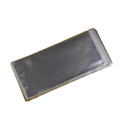 Image of celloexpress DL Cello 115mm x 220mm + 30mm Flap Cellophane Greeting Card Display Bags 30 Micron Self Seal Medium Pack of 100