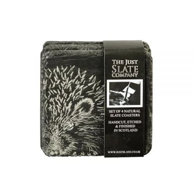 Image of The Just Slate Company Set of 4 Woodland Friends Coasters