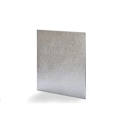 Image of Anniversary House Silver 25cm 14 inch, Pack of 1, Individually Wrapped, Sturdy Fibre Cake Board Square, STSW14