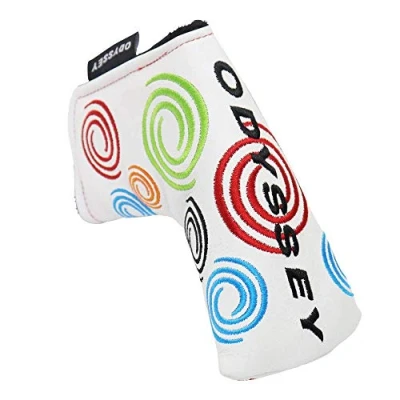Image of Callaway Premium All Leather Putter Headcover 2024 Unisex White Blade