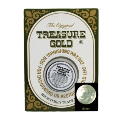 Image of Treasure Gold Metallic Gilding Wax 25g Silver