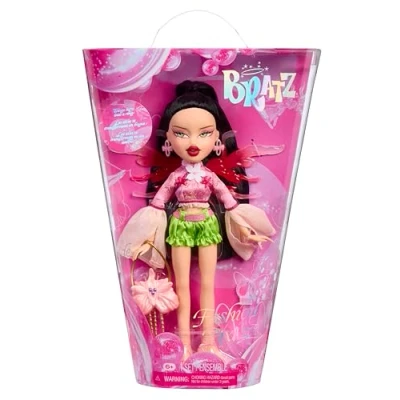 Image of Bratz Fashion Pixiez Jade Collectible Fantasy Doll with Real Fashions and Accessories, Wings Transform into a Ring