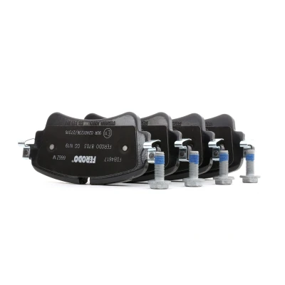 Image of 4N0698451, 80A698451B, 80A698451F, 8W0698451F, 8W0698451G Brake pad set FERODO FDB4617 TQ prepared for wear indicator with accessories