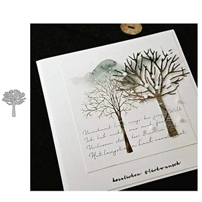 Image of Cutting Dies for Card Making, YunTrip Tree Metal DIY Scrapbooking Album Embossing Photo Craft Paper Cards Decorative