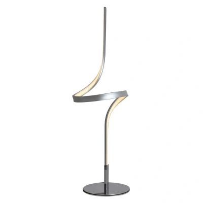 Image of Loop Line Integrated LED Table Lamp Silver 3000K