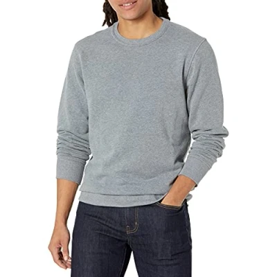 Image of Amazon Essentials Men&#039;s Fleece Crew Neck Sweatshirt (Available in Big &amp; Tall), Light Grey Heather, XXL