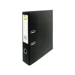 Image of Q Connect 70mm Lever Arch File Polypropylene Foolscap Black KF20025