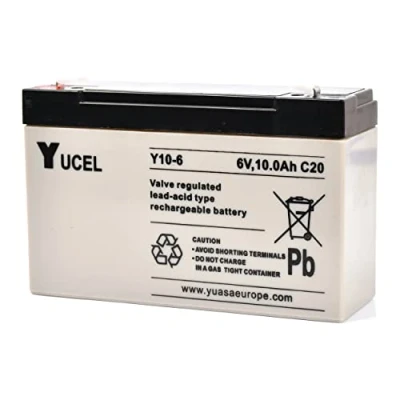 Image of Clulite 6v 10amp/hr SLA Battery, Black