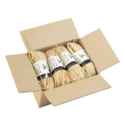 Image of Clairefontaine Ref 196071C Natural Raffia Ball 50g Ball, Synthetic Polypropylene Material Suitable for Decoration, Wrapping Gifts &amp; Crafting