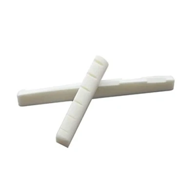Image of Acoustic Guitar Bone Bridge Saddle and Nut for 6 String Real Cattle