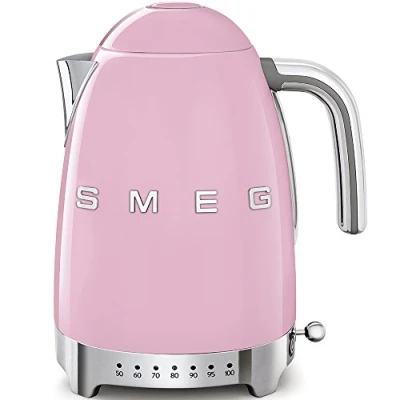 Image of Jug Kettle, LED Display, 7 Temperature Settings, Acoustic Alarm, 3KW, 1.7L, Pink