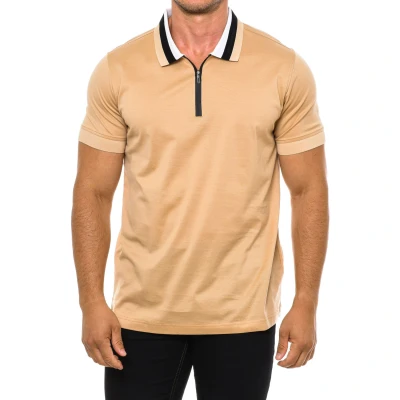 Image of Karl Lagerfeld Mens Short sleeve polo 745400 men Beige Size Medium