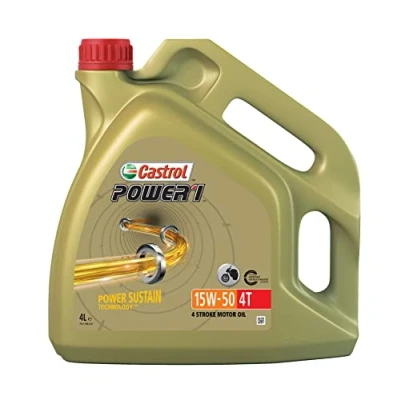 Image of Castrol POWER1 4T 15W 50 Motorcycle Oil 4L