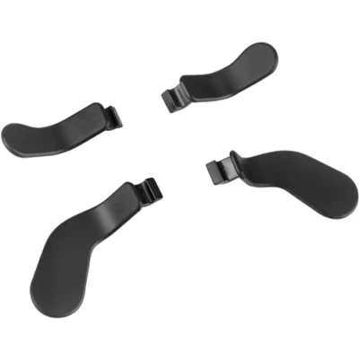 Image of 4 pcs Metal Stainless Steel Paddles Hair Trigger Locks Replacement Parts Video Games Accessories Kits for Xbox One Elite, Elite Series 2, 2 Core Controller